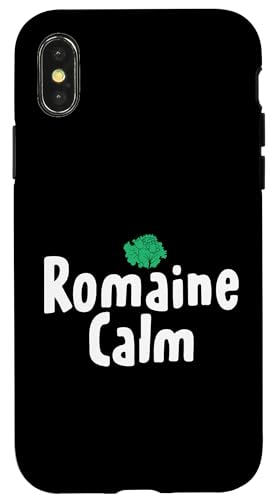 Hülle für iPhone X/XS Romaine Calm – Lustiges vegetarisches veganes sarkastisches Wortspiel – Glühbirne von Romaine Calm - Funny Vegetarian Vegan Pun Design