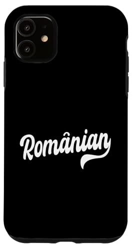 Hülle für iPhone 11 Rumänischer Schriftsatz Rumänische Sprache Rumänisches Erbe von Romania Flag Design Proud Romanian Roots