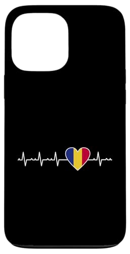 Hülle für iPhone 13 Pro Max Rumänien Herzschlag Pride Rumänische Flagge Herz Rumänien Reise von Romania Flag Design Proud Romanian Roots