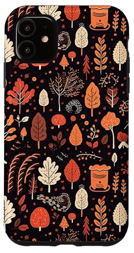 Hülle für iPhone 11 Gemütlicher Herbst ästhetisches Muster Herbstblätter Kürbis Gewürz von Romanticizing Fall Aesthetic Autumn Core Prints