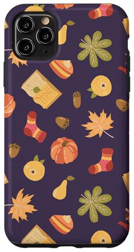 Hülle für iPhone 11 Pro Max Gemütlicher Herbst ästhetisches Muster Herbstblätter Kürbis Gewürz von Romanticizing Fall Aesthetic Autumn Core Prints