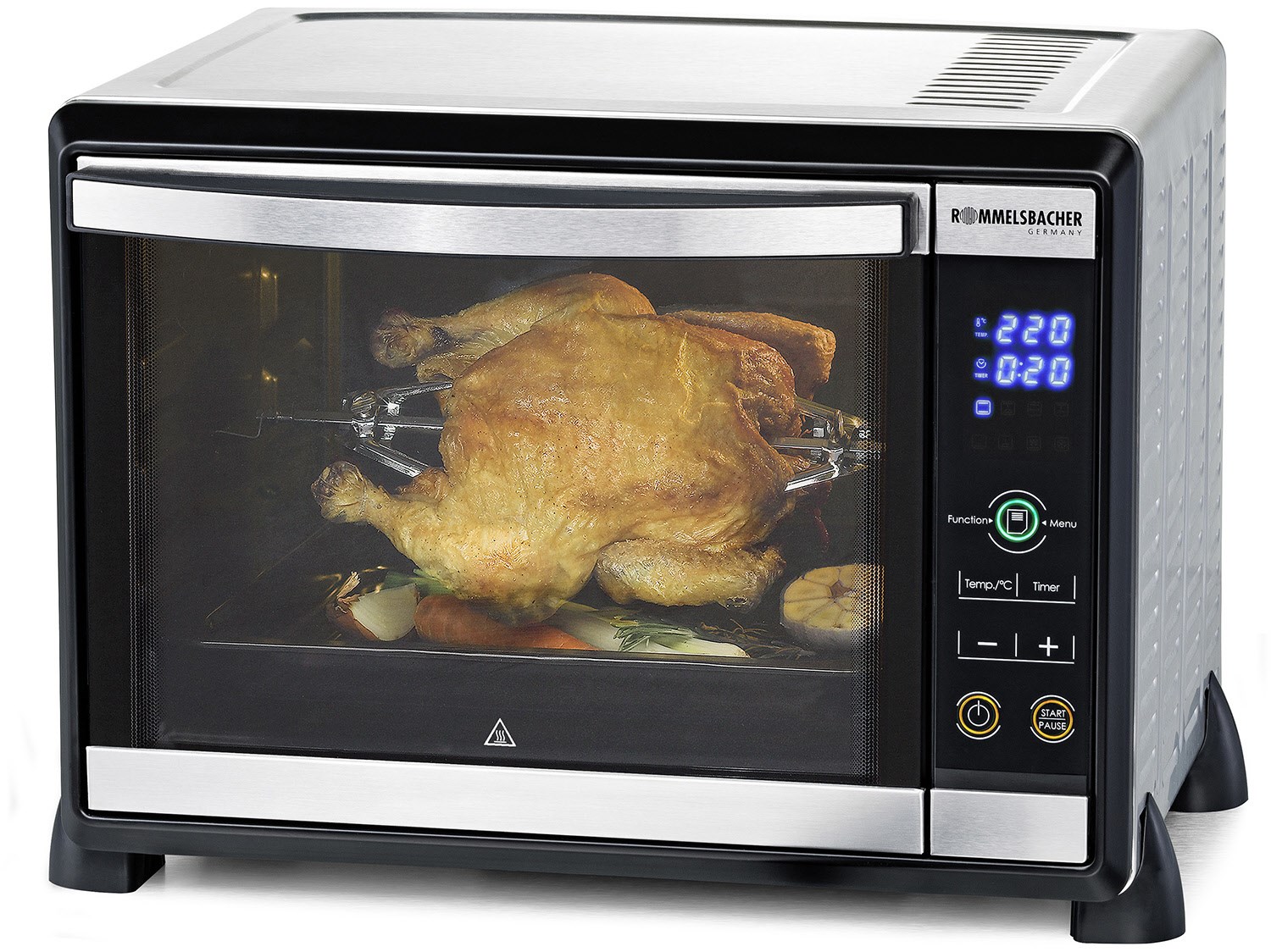 BGE 1580 E Mini-Backofen schwarz von Rommelsbacher