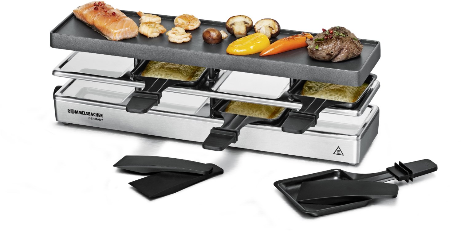 RC 800 fun for 4 Raclette silber von Rommelsbacher