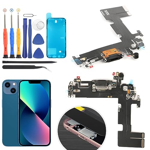 RongZy Dock Connector für iPhone 13 Ladebuchse mit Flex Kabel kompatibel mit iPhone 13 USB Typ C Ladeport Ersatz von RongZy