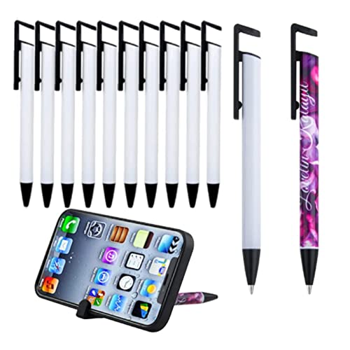 Ronlok Packung mit 10 Sublimation Stift Leerzeichen mit Schrumpf Folien Beschichtetem Aluminium Rohr KöRper für Sublimation Druck Kugelschreiber Stift von Ronlok