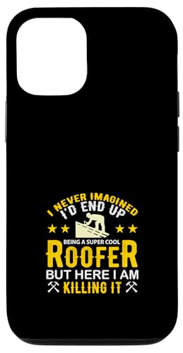 Lustiges Dachdecker-Design, Dachdecker, Beruf, Arbeiter, Handwerk, Dachdecker Hülle für iPhone 12/12 Pro von Roofer Gifts & Shirts Craftsman for Best Roofer