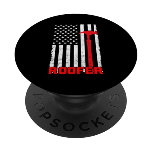 Lustiges Dachdecker-Design, Dachdecker, Beruf, Arbeiter, Handwerk, Dachdecker PopSockets Klebender PopGrip von Roofer Gifts & Shirts Craftsman for Best Roofer