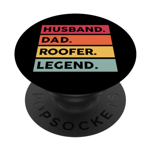 Lustiges Dachdecker-Design, Dachdecker, Beruf, Arbeiter, Handwerk, Dachdecker PopSockets Klebender PopGrip von Roofer Gifts & Shirts Craftsman for Best Roofer