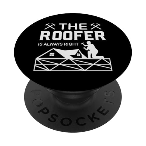 Lustiges Dachdecker-Design, Dachdecker, Beruf, Arbeiter, Handwerk, Dachdecker PopSockets Klebender PopGrip von Roofer Gifts & Shirts Craftsman for Best Roofer