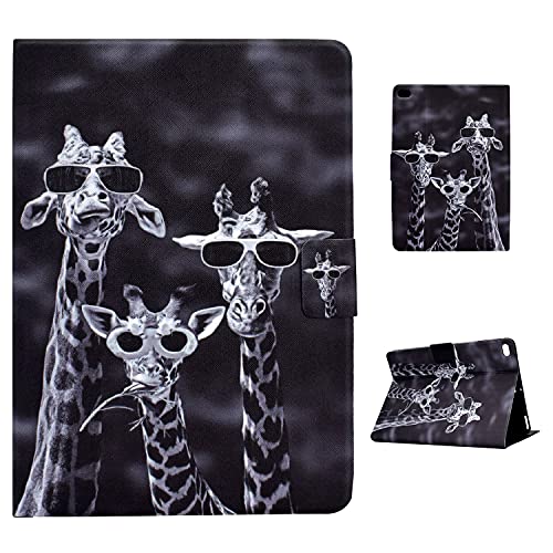 Rosbtib Hülle Kompatibel mit iPad 9.7 2018 iPad 6 Generation/2017 iPad 5 Generation,PU Leder Schutzhülle Stoßfest Smart Case Book Cover mit Ständer für iPad 9.7/iPad Air 2/Air, Giraffe von Rosbtib