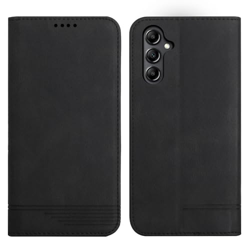 Rostsant Handyhülle für Samsung Galaxy A35 PU Leder Brieftasche Schutzhülle Samsung Galaxy A35 Etui Case Ständer Magnetisch Klapp Hülle für Samsung Galaxy A35 Schwarz von Rostsant