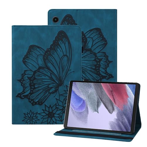 Rostsant Hülle für Samsung Galaxy Tab A9 8.7 Zoll PU Leder Brieftasche Magnetisch Stand Tablet Schutzhülle für Samsung Galaxy Tab A9 8.7 Zoll SM-X110/SM-X115 Navy Blau von Rostsant