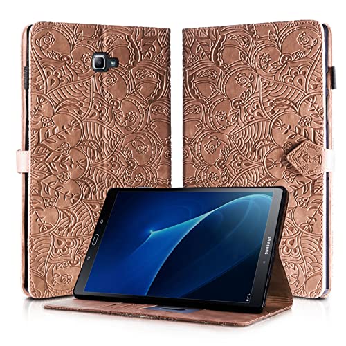 Rostsant Hülle für Samsung Tab A6 10.1" 2016 PU Leather Brieftasche Galaxy Tab A6 2016 Case Magnetisch Stand Tablet Schutzhülle für Samsung Galaxy Tab A6 2016 10.1 Zoll SM-T580 / SM-T585 - Braun von Rostsant