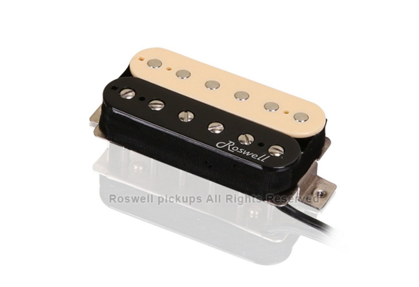Roswell Pickups Tonabnehmer, (E-Gitarre Tonabnehmer, Humbucker), HAF-B-AWB Humbucker Zebra Bridge - Humbucker Tonabnehmer für Roswell Pickups Tonabnehmer, (E-Gitarre Tonabnehmer, Humbucker), HAF-B-AWB Humbucker Zebra Bridge - Humbucker Tonabnehmer für von Roswell Pickups