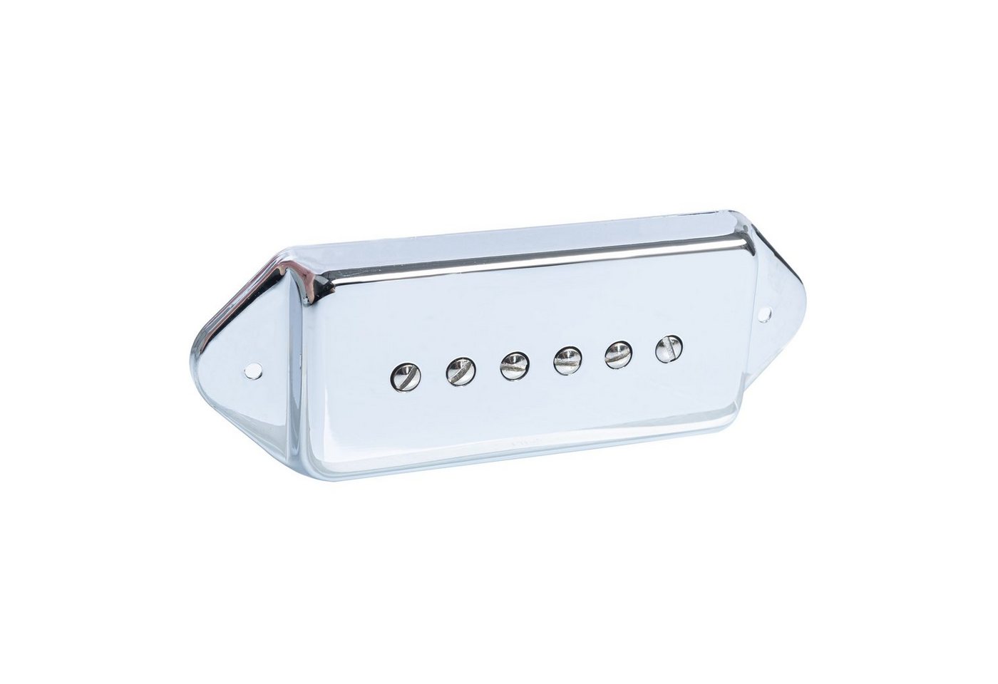 Roswell Pickups Tonabnehmer, (E-Gitarre Tonabnehmer, P90), P90D-CR-B /P Dog-Ear P-90 Tonabnehmer Bridge Chrom Cover - P90 Roswell Pickups Tonabnehmer, (E-Gitarre Tonabnehmer, P90), P90D-CR-B /P Dog-Ear P-90 Tonabnehmer Bridge Chrom Cover - P90 von Roswell Pickups
