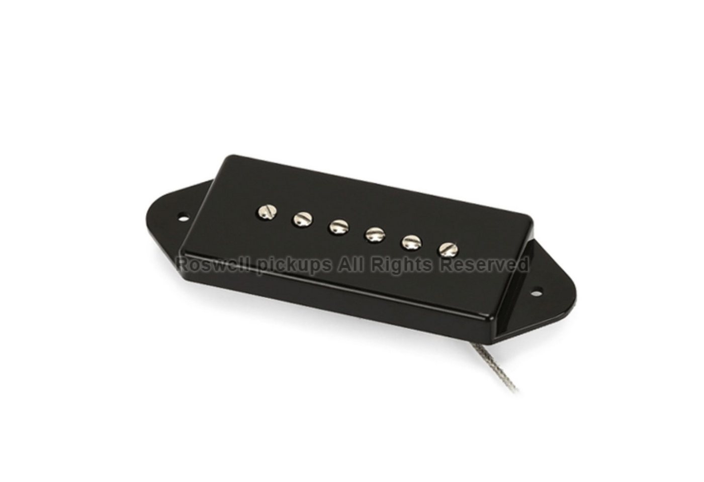 Roswell Pickups Tonabnehmer, (E-Gitarre Tonabnehmer, P90), P90D Dogear Black - P90 Tonabnehmer für Gitarren Roswell Pickups Tonabnehmer, (E-Gitarre Tonabnehmer, P90), P90D Dogear Black - P90 Tonabnehmer für Gitarren von Roswell Pickups