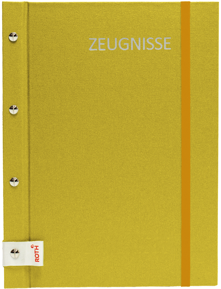 ROTH Zeugnismappe Metallium mit Buchschrauben, gold von Roth