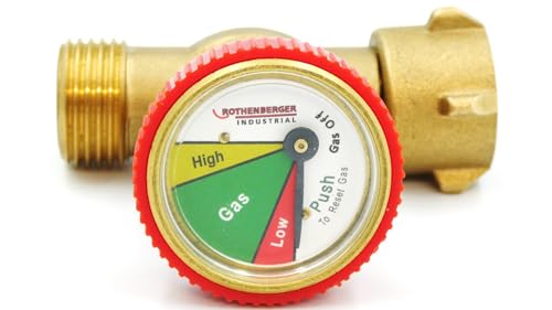 ROTHENBERGER Industrial Gas Off Sicherheitssystem für Propangasflaschen | für automatische Abschaltung bei größerem Gas-Leck | zeigt Gasfüllstand an 1500004960 ROTHENBERGER Industrial Gas Off Sicherheitssystem für Propangasflaschen | für automatische Abschaltung bei größerem Gas-Leck | zeigt Gasfüllstand an 1500004960 von Rothenberger