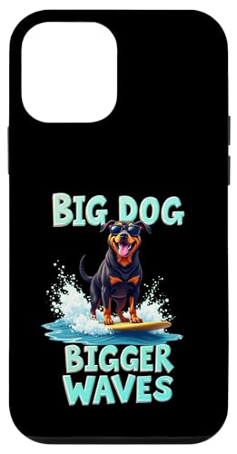 Cooler Rottweiler Surfhund Hülle für iPhone 12 mini von Rottweiler Fun Designs