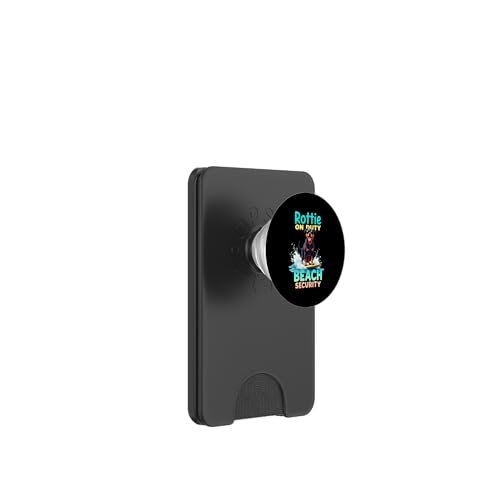 Cooler Rottweiler Surfhund PopSockets PopWallet für MagSafe von Rottweiler Fun Designs