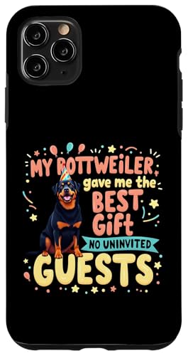 Lustiges Geburtstagsgeschenk Rottweiler Hund Hülle für iPhone 11 Pro Max von Rottweiler Fun Designs