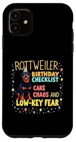 Lustiges Geburtstagsgeschenk Rottweiler Hund Hülle für iPhone 11 von Rottweiler Fun Designs