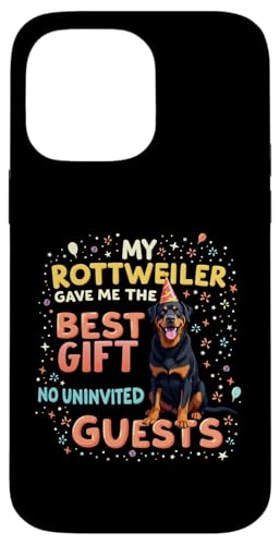 Lustiges Geburtstagsgeschenk Rottweiler Hund Hülle für iPhone 14 Pro Max von Rottweiler Fun Designs