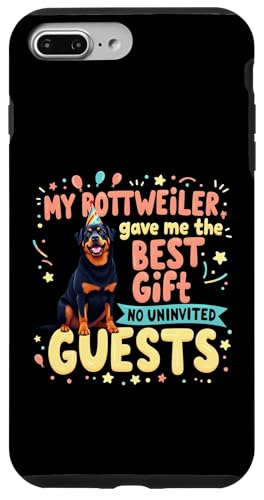 Lustiges Geburtstagsgeschenk Rottweiler Hund Hülle für iPhone 7 Plus/8 Plus von Rottweiler Fun Designs