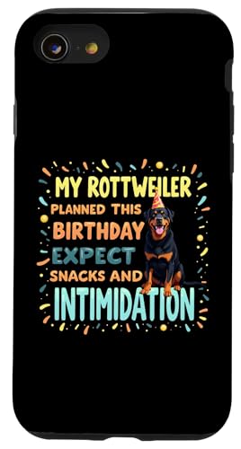 Lustiges Geburtstagsgeschenk Rottweiler Hund Hülle für iPhone SE (2020) / 7 / 8 von Rottweiler Fun Designs