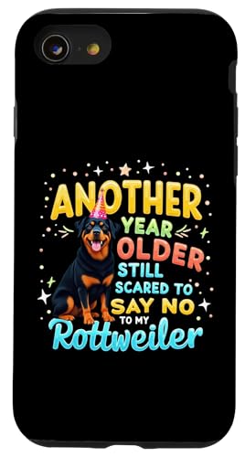 Lustiges Geburtstagsgeschenk Rottweiler Hund Hülle für iPhone SE (2020) / 7 / 8 von Rottweiler Fun Designs