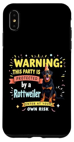 Lustiges Geburtstagsgeschenk Rottweiler Hund Hülle für iPhone XS Max von Rottweiler Fun Designs