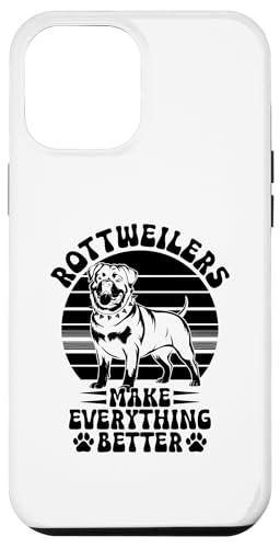 Hülle für iPhone 12 Pro Max Rottweiler machen alles besser Rottie Dog Rottweiler von Rottweilers Dog Lover Rottweiler Gifts