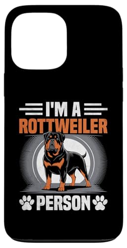 Hülle für iPhone 13 Pro Max Ich bin ein Rottweiler Mensch Rottie Dog Rottweilers von Rottweilers Dog Lover Rottweiler Gifts