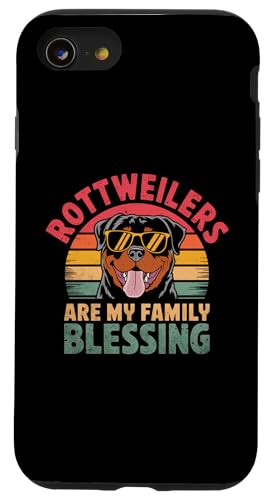 Hülle für iPhone SE (2020) / 7 / 8 Rottweiler sind meine Familie, die Rottie Dog Rottweiler segnet von Rottweilers Dog Lover Rottweiler Gifts