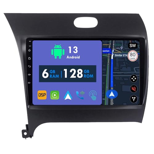 RoverOne Autoradio GPS für Kia K3 Cerato Forte 20122013 2014 2015 2016 Carplay Android Auto Stereo Head Unit Bluetooth Sat Navigation von RoverOne