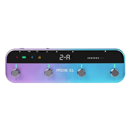 Roxvue Gitarrenpedal für PRIMES1 M1 Effektgeräte mit 149 Gitarreneffekten Drum Machine Tuner Unterstützung Bluetooth Integrierter B von Roxvue