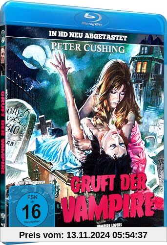 Gruft der Vampire (OT: Vampire Lovers) Horror-Klassiker mit Peter Cushing aus den legendären Hammer-Filmstudios [Blu-ray] von Roy Ward Baker