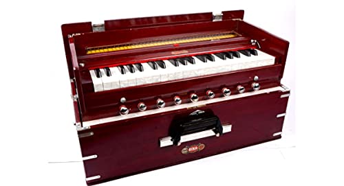 Harmonium BINA Nr. 23B Dx. 3 1/2 Oktaven tragbar Cherry Professional Harmonium von Royal Kurta