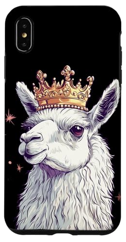 Majestätisches Lama mit Krone für eine lustige Szene Hülle für iPhone XS Max von Royal Llama with Crown