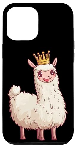 Regal Lama-Design mit einem komedischen Kronen-Touch Hülle für iPhone 12 Pro Max von Royal Llama with Crown