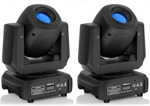 2PCS Moving Head LED 100W Partylicht 8 Gobos 8 Farben Bühnenlicht Lichteffekt für Disco Bar Hausparty Bühne Scheinwerfer von Rtktoup