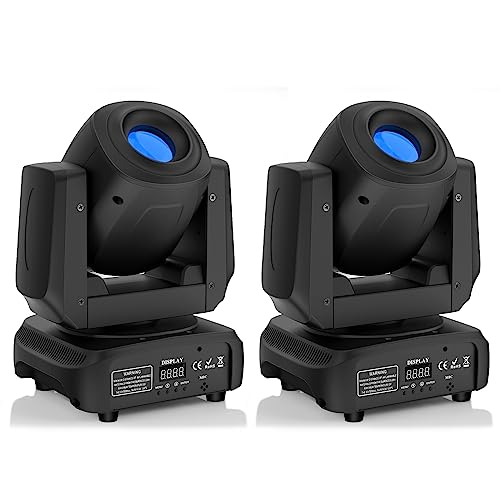 Rtktoup Moving Head LED 100W DMX Partylicht 8 Gobos 8 Farben Bühnenlicht Lichteffekt für Disco Bar Hausparty Bühne Scheinwerfer von Rtktoup