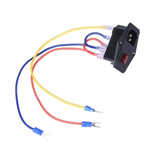 10A 250V Power Switches Power Socket Module Switches 16AWG Wiring Module Extension Cable for 3D Printers Accessory von Ruarby