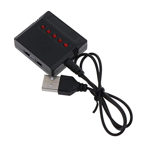 5 In 1 3 7 V Batterie Ladegerät USB Anschluss Mit LED Für KY601S SYMA X5S X5C X5SC X5SH X5SW Drohne von Rudiaoa