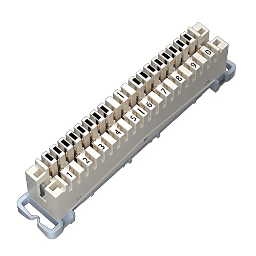 Rudiaoa 10 Paare Telefonmodul Spring Schnappen In Verdrahtungsmodul Krone Artikel Voice Line Silber Plattierter Kupferterminalblock von Rudiaoa