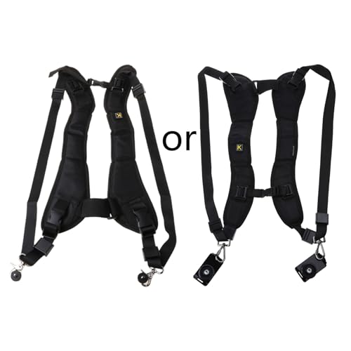 Rudiaoa Doppelgurt Verstellbare Digitalkamera Doppel Schulter Schnellfreisetzungskamera Gurt DSLR Camcorder Straps Accessoires von Rudiaoa