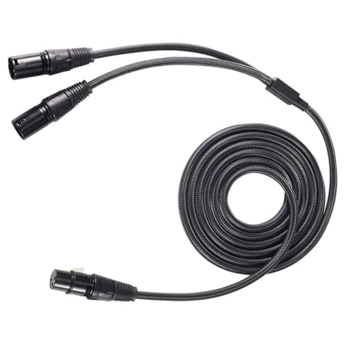 Rudiaoa Professioneller 6 35 Mm Bis 2xLR Splitter Kabelmikrofon Splitterkabel Ersatz Für Heimkino Aufnahmestudios Rudiaoa Professioneller 6 35 Mm Bis 2xLR Splitter Kabelmikrofon Splitterkabel Ersatz Für Heimkino Aufnahmestudios von Rudiaoa