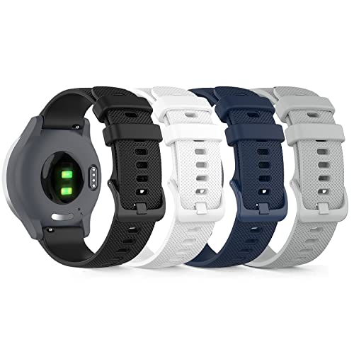 RuenTech Ersatzarmband Kompatibel für Tisoutec/Poounur/Nerunsa/Sudugo/Cuteluding/AKUMAKA Smartwatch Damen Herren 1.85 zoll armband, Silikonarmband für Nerunsa P66 ersatzarmband (4er Pack A) von RuenTech