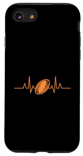 Rugbyspieler Herzschlag Rugby Hülle für iPhone SE (2020) / 7 / 8 von Rugbymannschaft Rugbyteam Rugbyfan