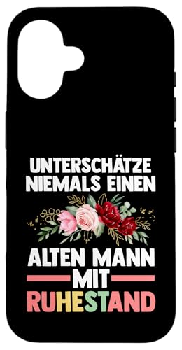 unterschätze niemals Mann mit Ruhestand Rente Hülle für iPhone 16 von Ruhestand & Rentnerin Geschenke